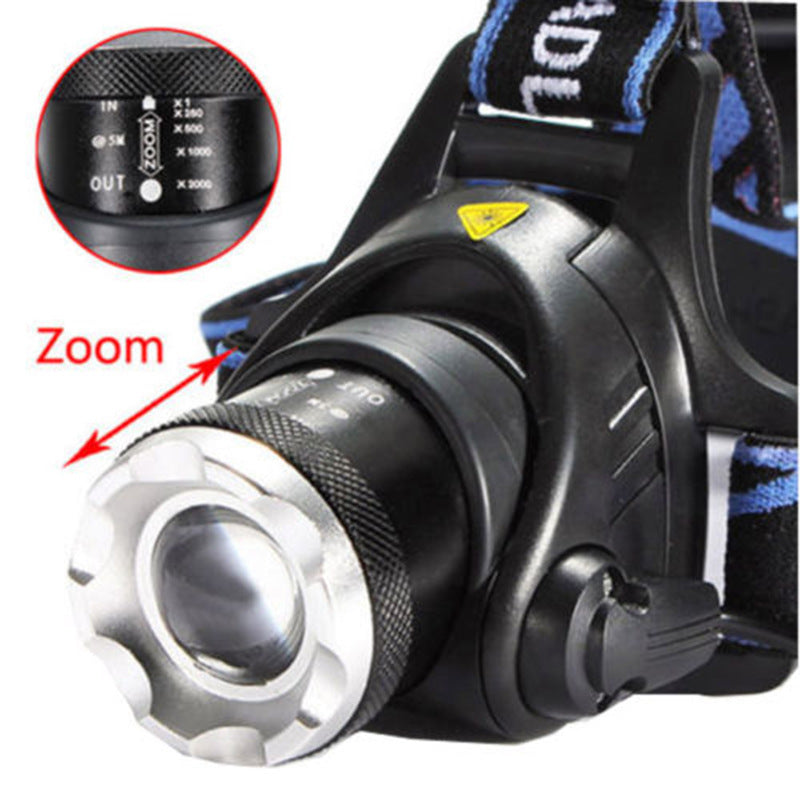 Adjust Telescopic Fishing Strong Light Zoom Headlight