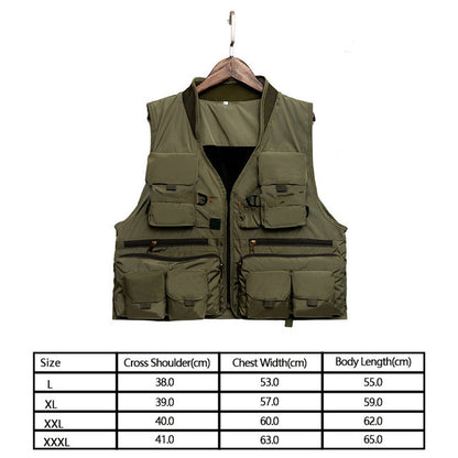 Fishing suit multifunctional fishing vest