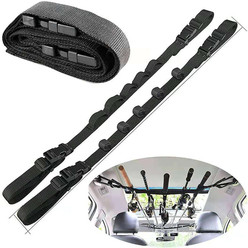 Adjustable In-car Fishing Rod Fixing With Roof