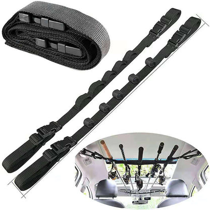 Adjustable In-car Fishing Rod Fixing With Roof