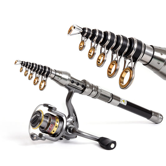 Carbon Ultra-short Mini Fishing Rod