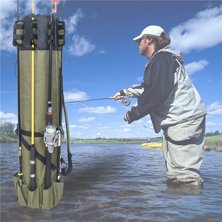 Cylindrical Fishing Bag