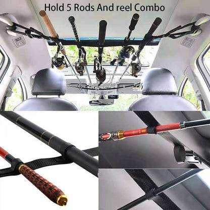 Adjustable In-car Fishing Rod Fixing With Roof