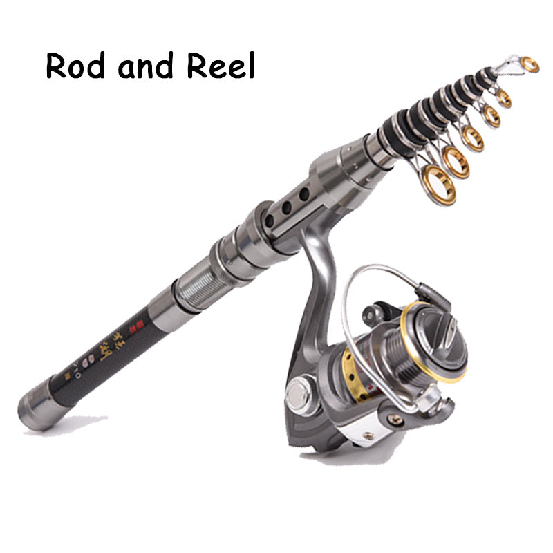 Carbon Ultra-short Mini Fishing Rod